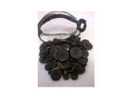 Button Purse Over 100 Assorted Sewing Craft Buttons 75 grams - Black